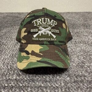 Trump 2024 God Guns Take America Back‎ Camouflage Baseball Cap Hat